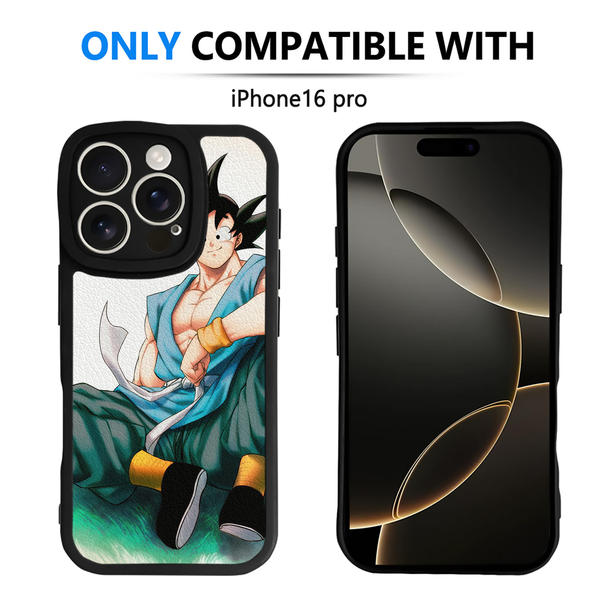 （画像用） ドラゴンボール DRAGON BALL 【iPhone 16シリーズ対応】シリコンスマホケース（レザー調） 材質：シリコン